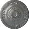 Ekena Millwork Athens Ceiling Medallion (Fits Canopies up to 3 5/8"), Hand-Painted Silver, 26 1/4"OD x 3 1/4"P CM27ATSLS - alternate 1